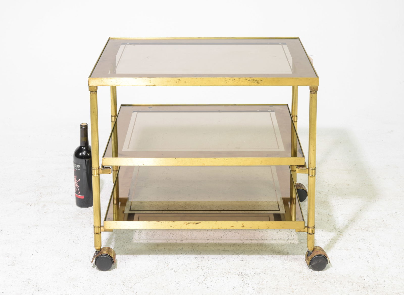 French Brass Finished Three Tier Trolley (1 of 4)