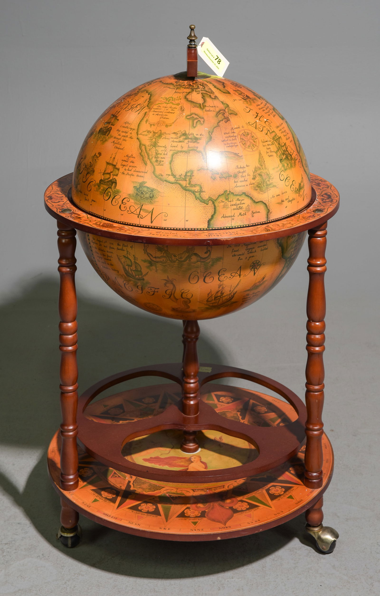 French Globe Bar / Cocktail Cart (1 of 6)