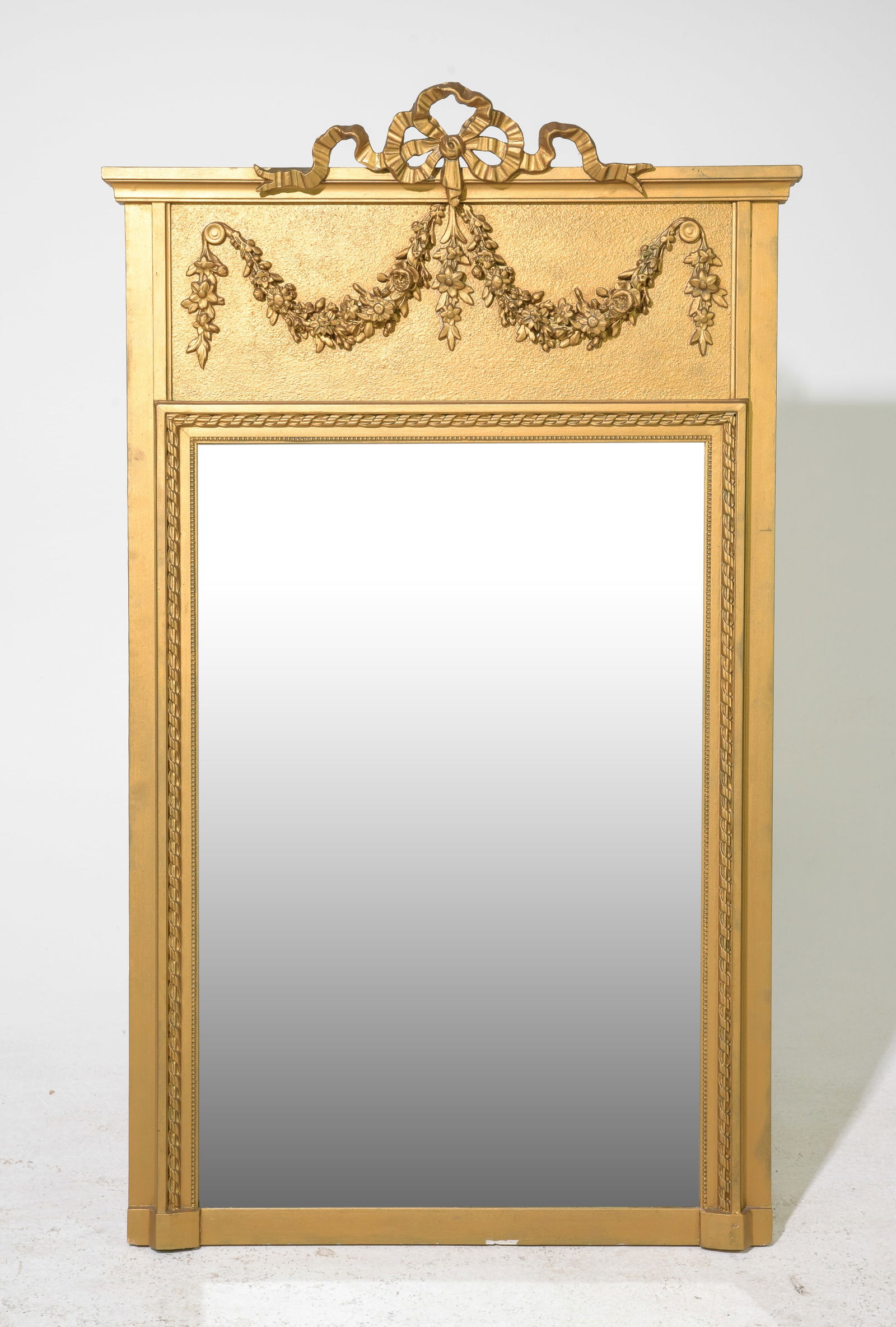 Louis XVI Style Gold Painted Framed Mirror (1 of 4)