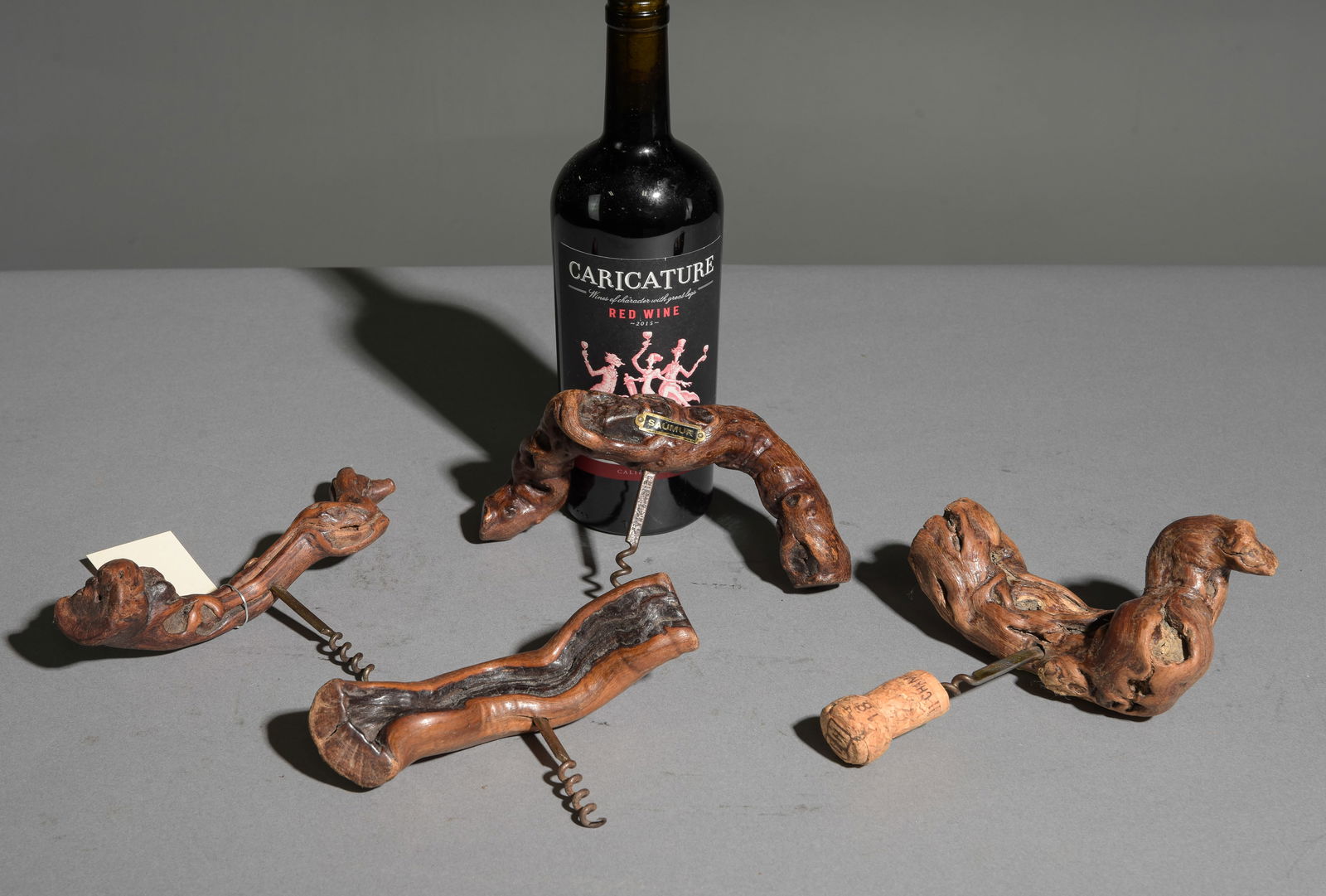 4 Assorted French Vinewood Corkscrews (1 of 5)