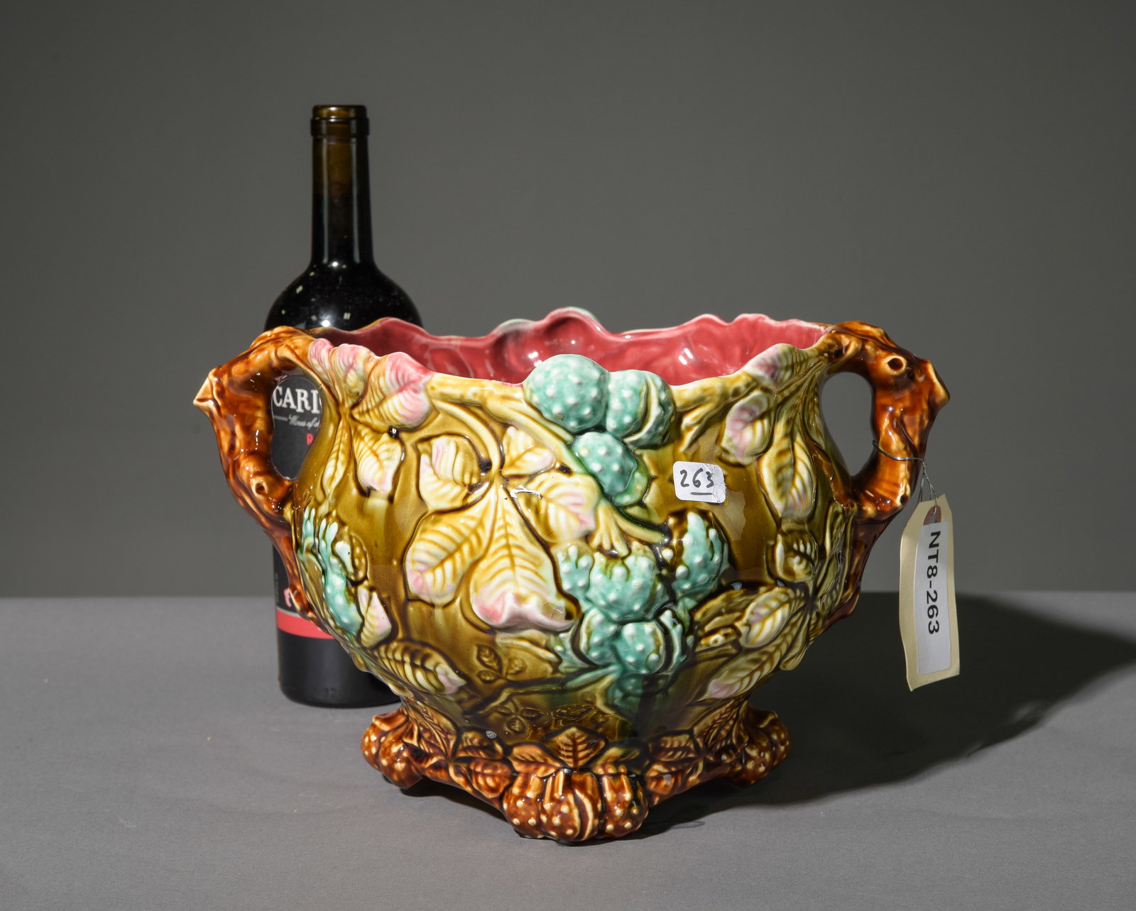 French Onnaing Majolica Planter / Jardiniere #1 (1 of 4)