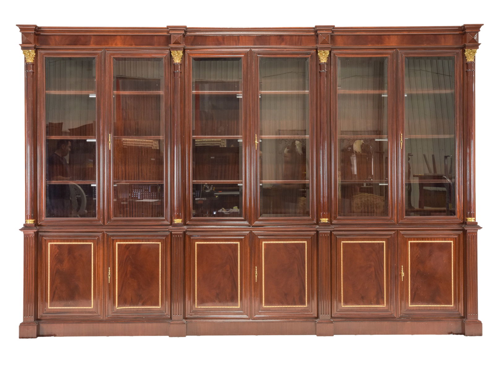 Monumental Mahogany Bookcase / Cupboard (1 of 7)