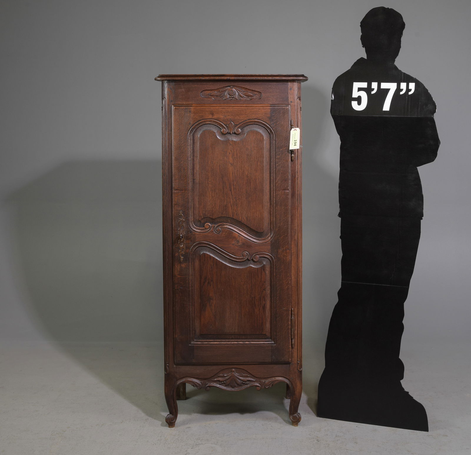 Louis XV Style Oak Single Drawer Cabinet (1 of 3)