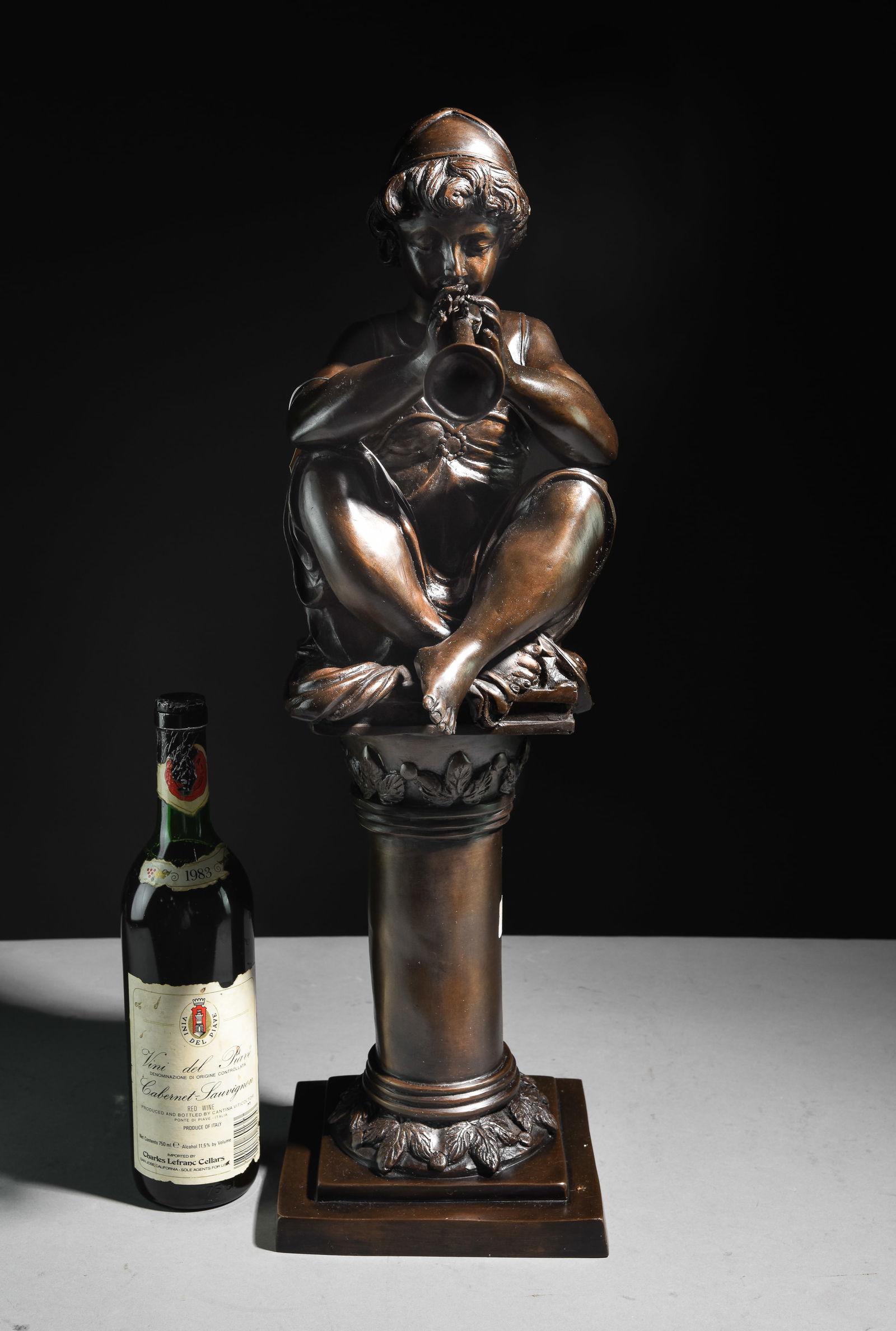 Greek / Roman Cast Metal Musical Statue (1 of 6)