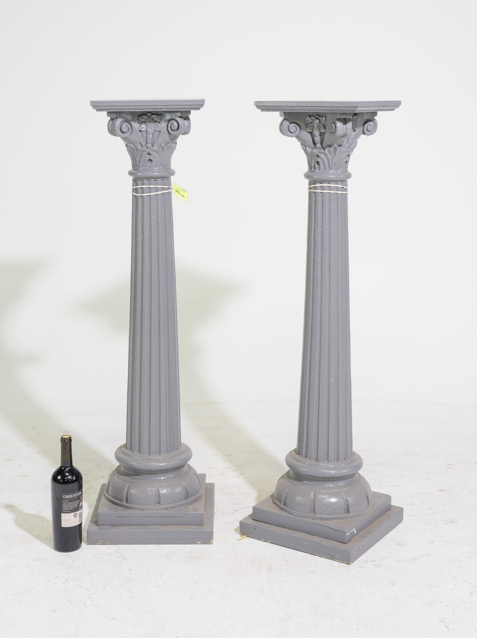 Pair of Painted Column Pedestals (1 of 4)