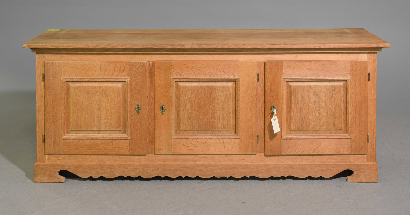 Danish Oak Low Three Door Sideboard (1 of 6)