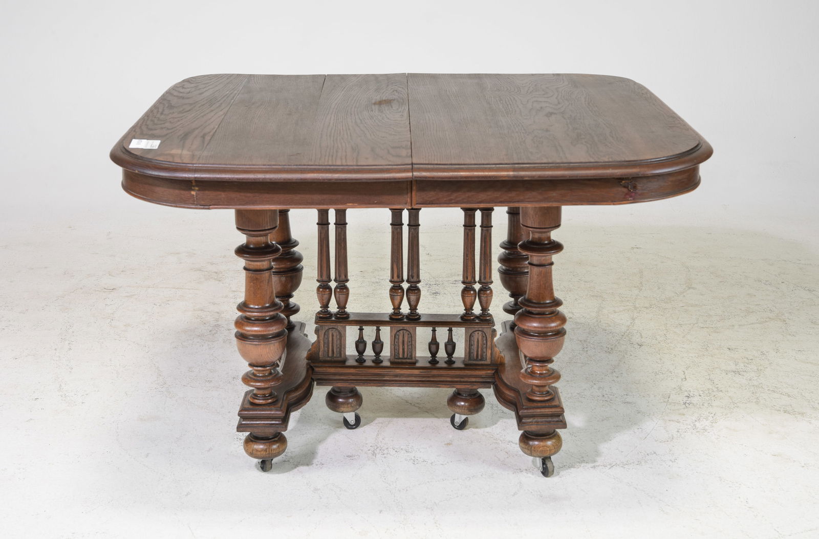 Henri II Style Oak Entry / Dining Table c.1900-1920's (1 of 4)