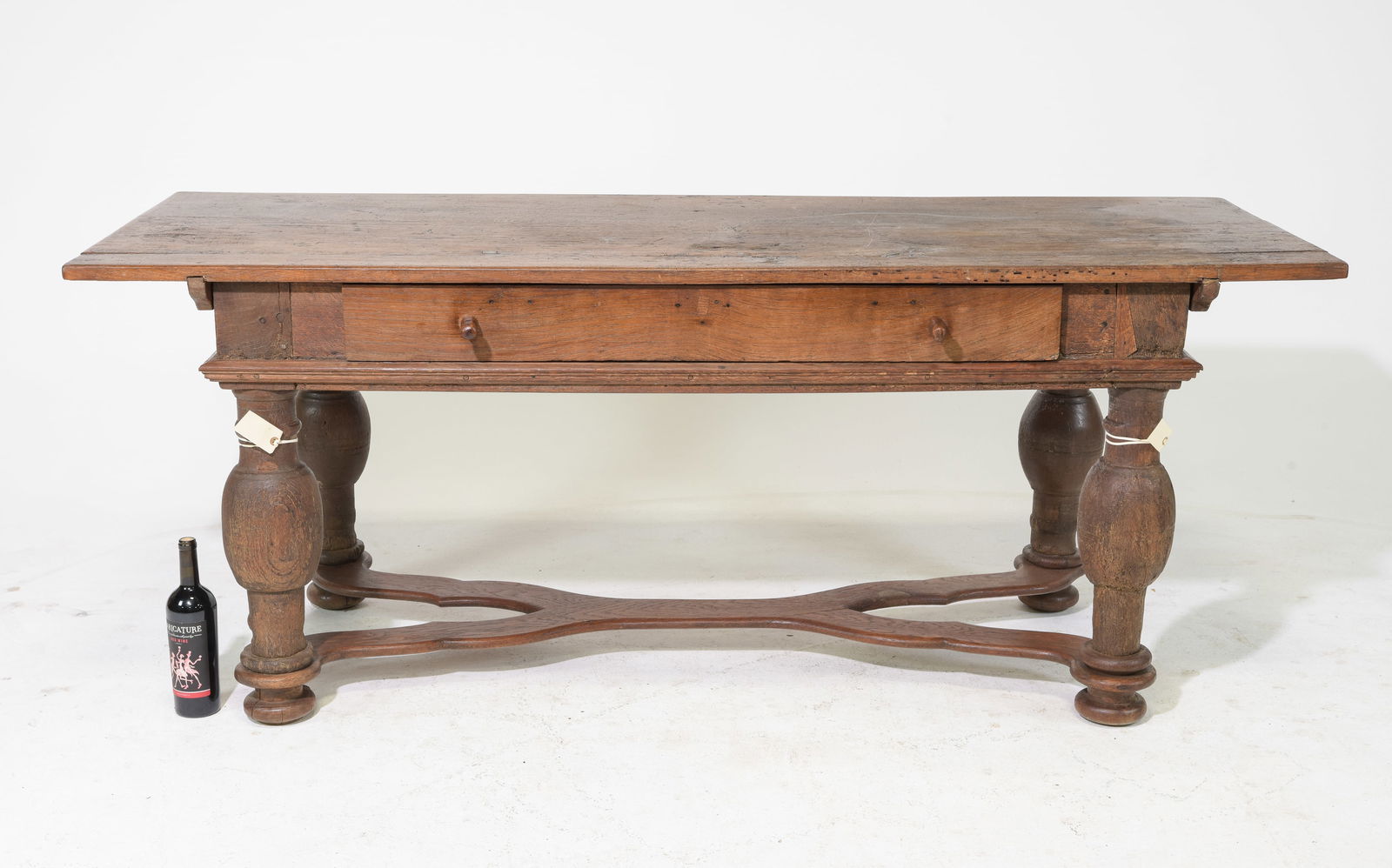 Danish Rustic Oak Library Table c.1900-1920's (1 of 5)