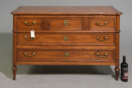 Louis XVI Style Three Drawer Chest c.1930's