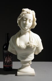 French Marble / Stone Maiden Bust