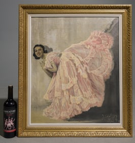Antique Oil on Canvas - "The Spanish Dancer"
