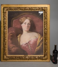 19th Century Framed Portrait by Muller