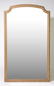 French Louis XVI Style Gold Framed Large Mirror