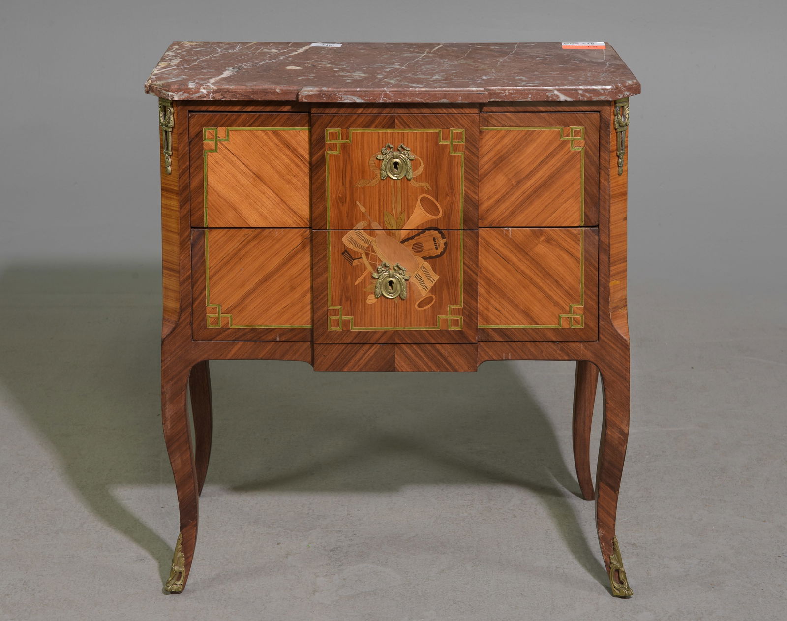 Louis XV Style Marble Top Chest / Nightstand (1 of 5)