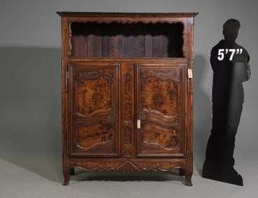 Louis XV Style Walnut Cupboard c.1900-1920's