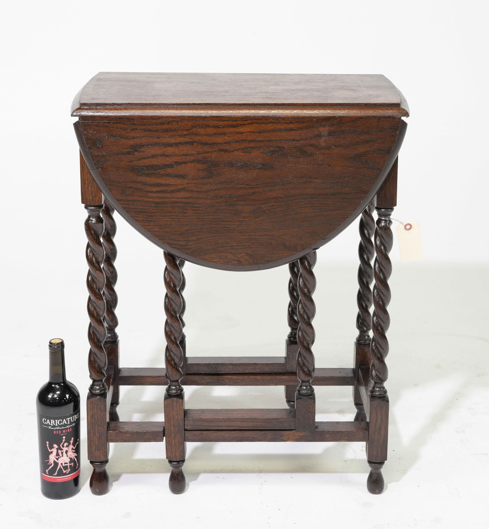 British Oak Barley Twist Drop Leaf Table #2 (1 of 3)