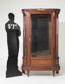 Louis XVI Style Mahogany China Cabinet