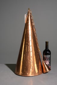 Danish Polished Copper Hanging Lamp