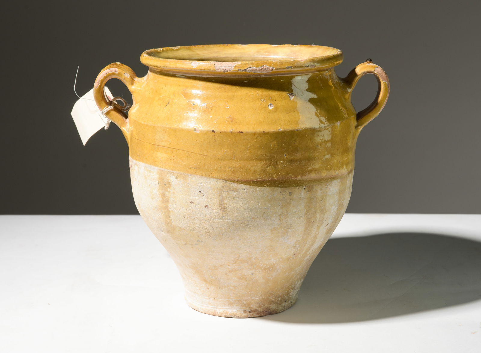 French Yellow Glazed Confit Pot #2 (1 of 6)