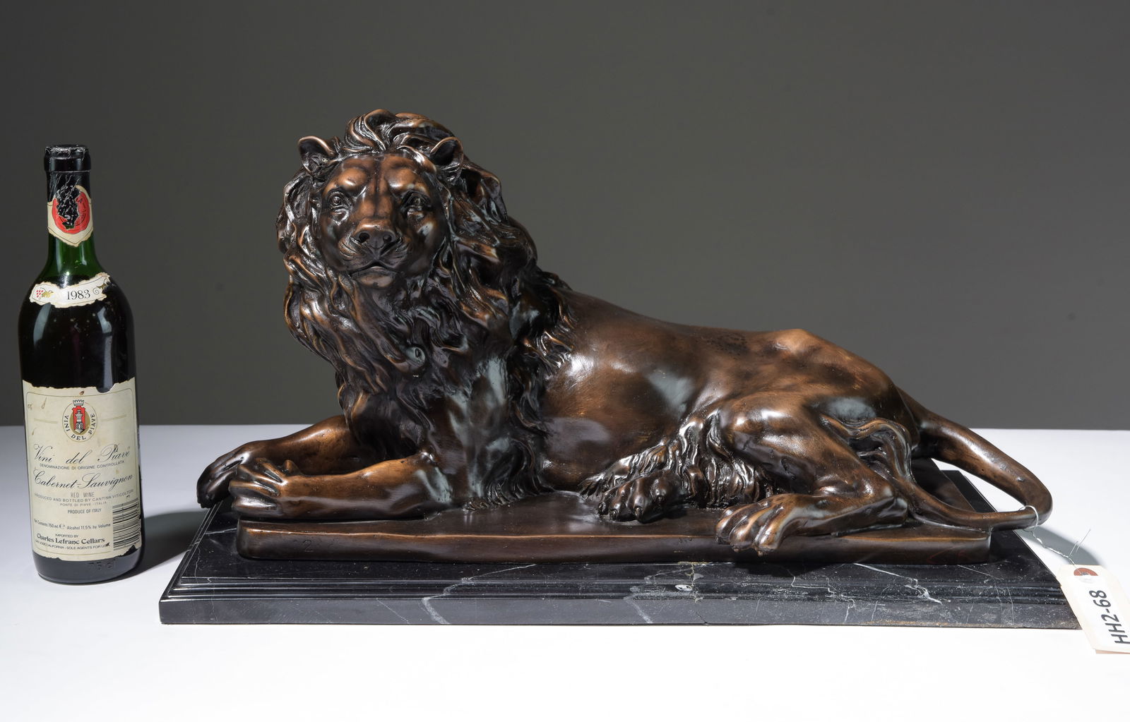 Bronze Nobel Lion on Repaired Marble Base (1 of 5)
