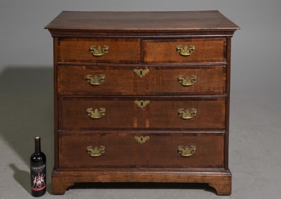 British Oak 5 Drawer Chest