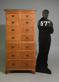 British Walnut Tall Boy / Chest