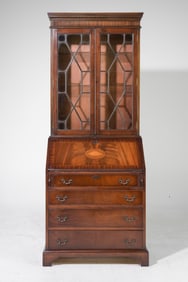 British Mahogany Secretary Bookcase