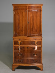British Walnut Cocktail Cabinet