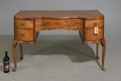 Louis XV Style Inlaid Walnut Dressing Table