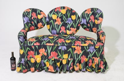 3 Seater Floral Upholstered Sofa
