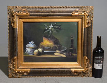 Framed Oil on Canvas Still Life