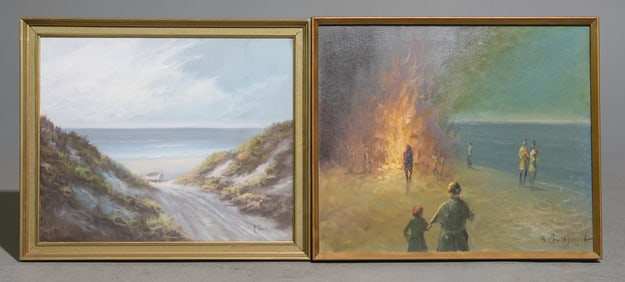 2 Framed Oil On Canvas - Artist Signed