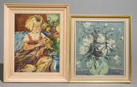 2 Framed Oil On Canvas - Artist Signed