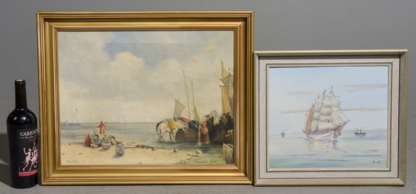 2 Framed Oil On Canvas - Artist Signed