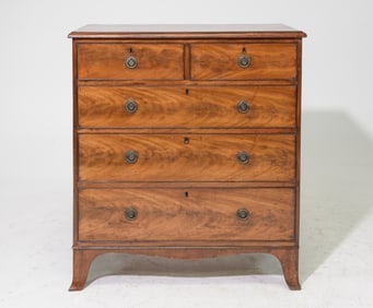 Georgian Style Mahogany 5 Drawer Chest