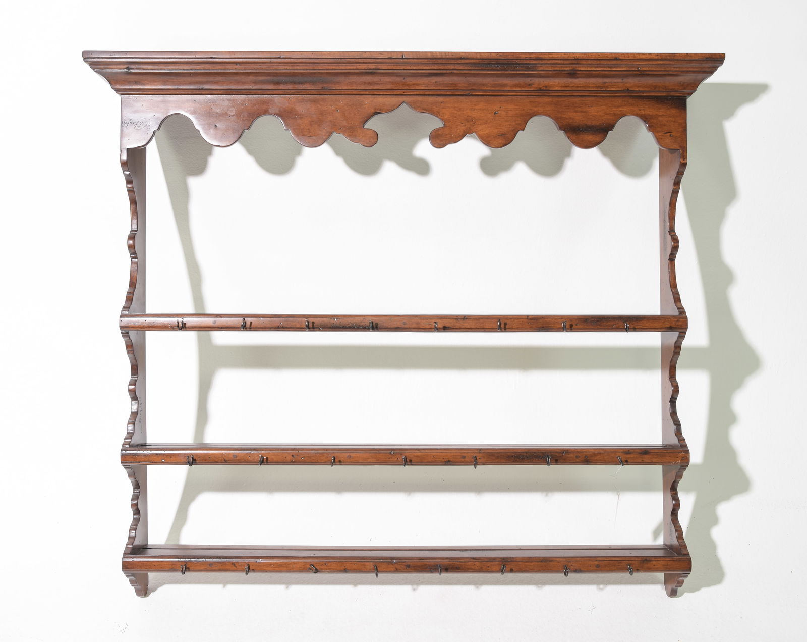 Georgian Style Oak Plate Rack (1 of 4)