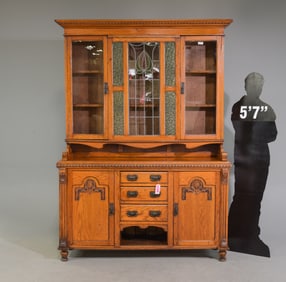English Oak Cupboard / Dresser c.1900-1920's