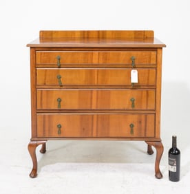 English Walnut 4 Drawer Chest