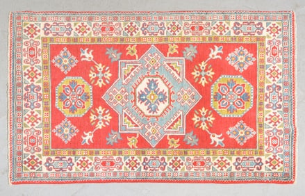 Hand Knotted Kazak Rug - 4' x 3'