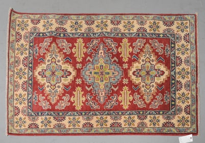 Hand Knotted Kazak Rug - 5'3 x 3'2