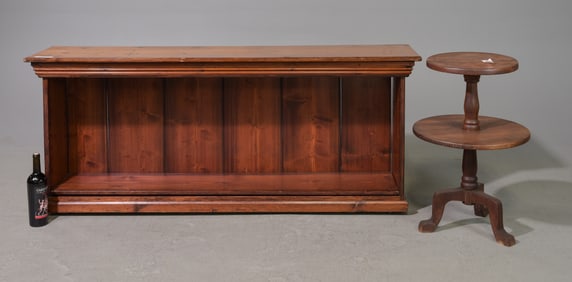 Low Open Bookshelf & Side Table