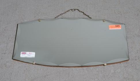 English Unframed Beveled Mirror