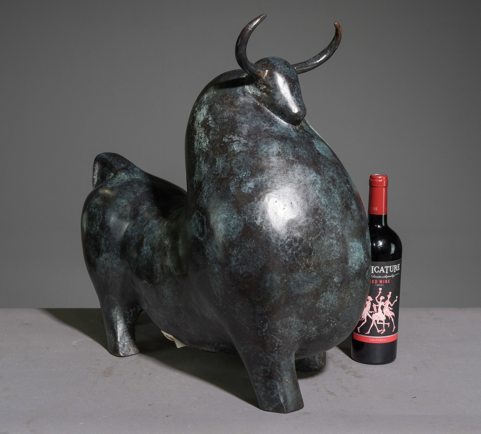 Fernando Botero Style Art Deco Bronze  Bull (1 of 5)