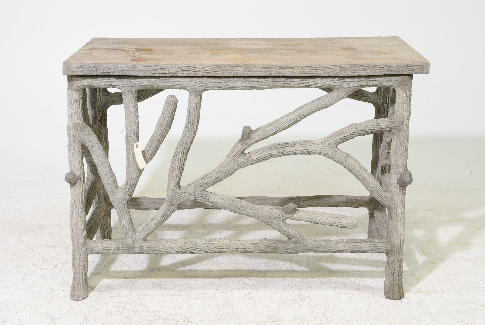 Faux Bois Heavy Garden Table / Console #1 (1 of 5)