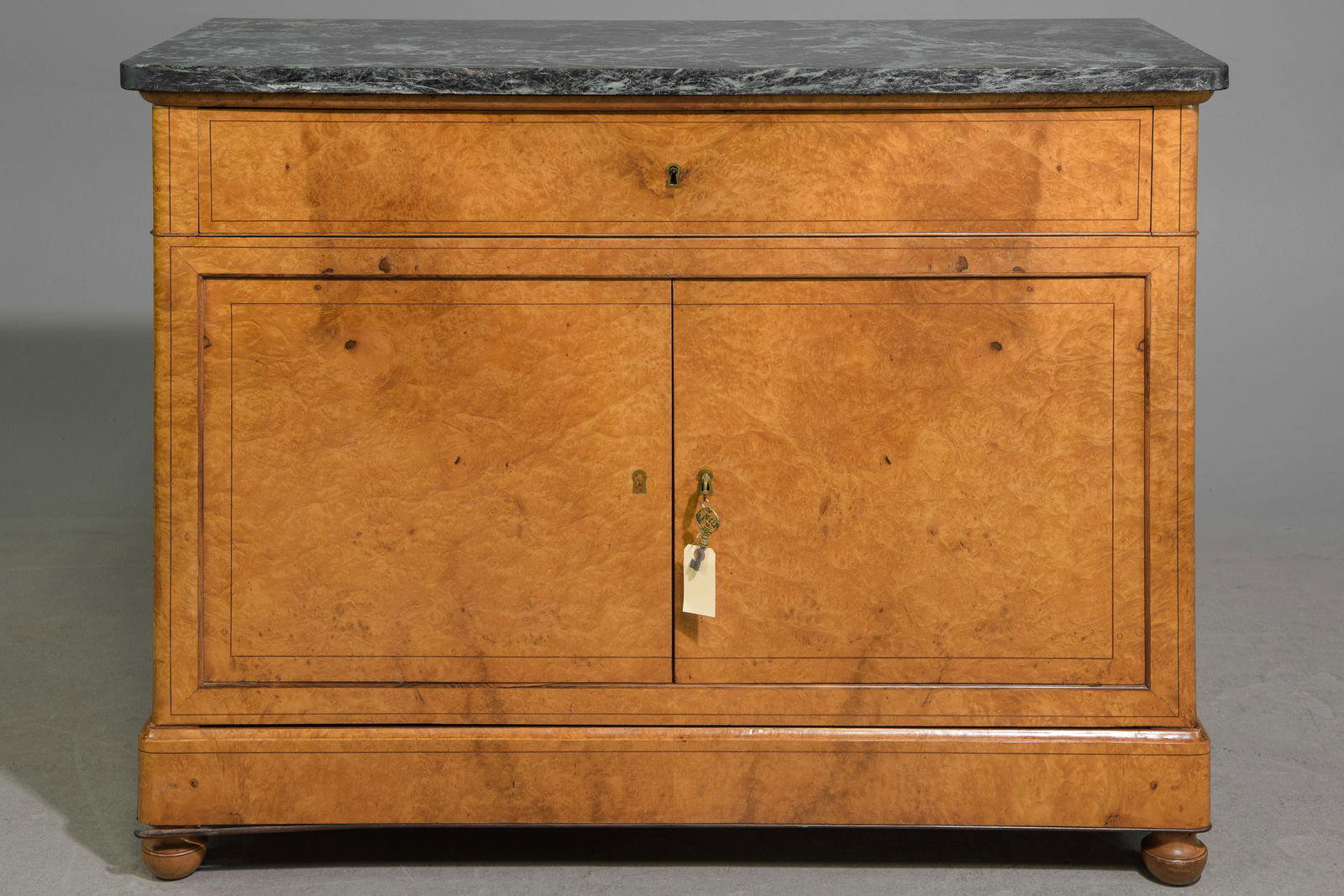 Napoleon III Style Burled Walnut Secretary Buffet (1 of 9)