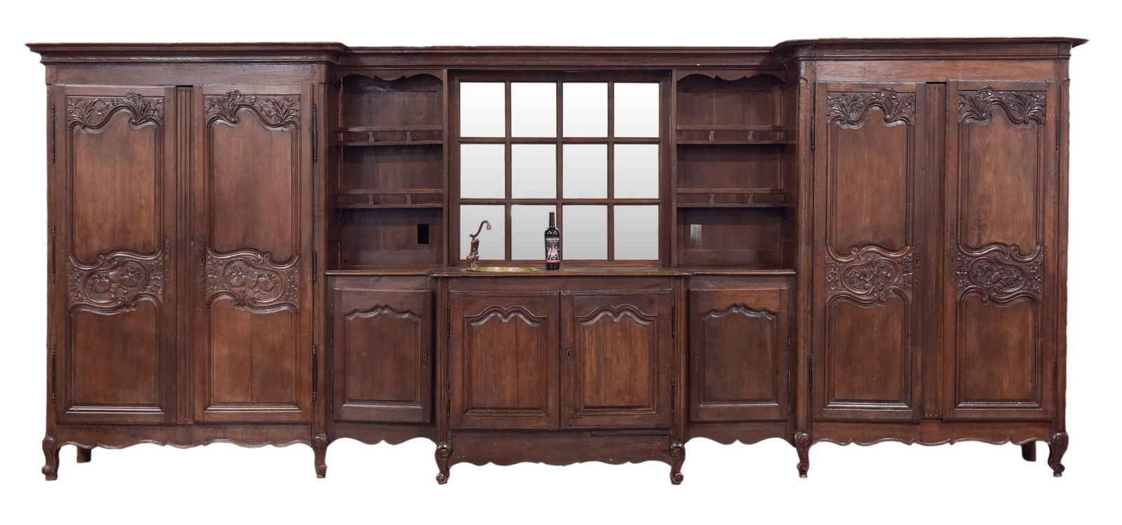 Louis XV Style Monumental Oak Back Bar / Cupboard (1 of 9)