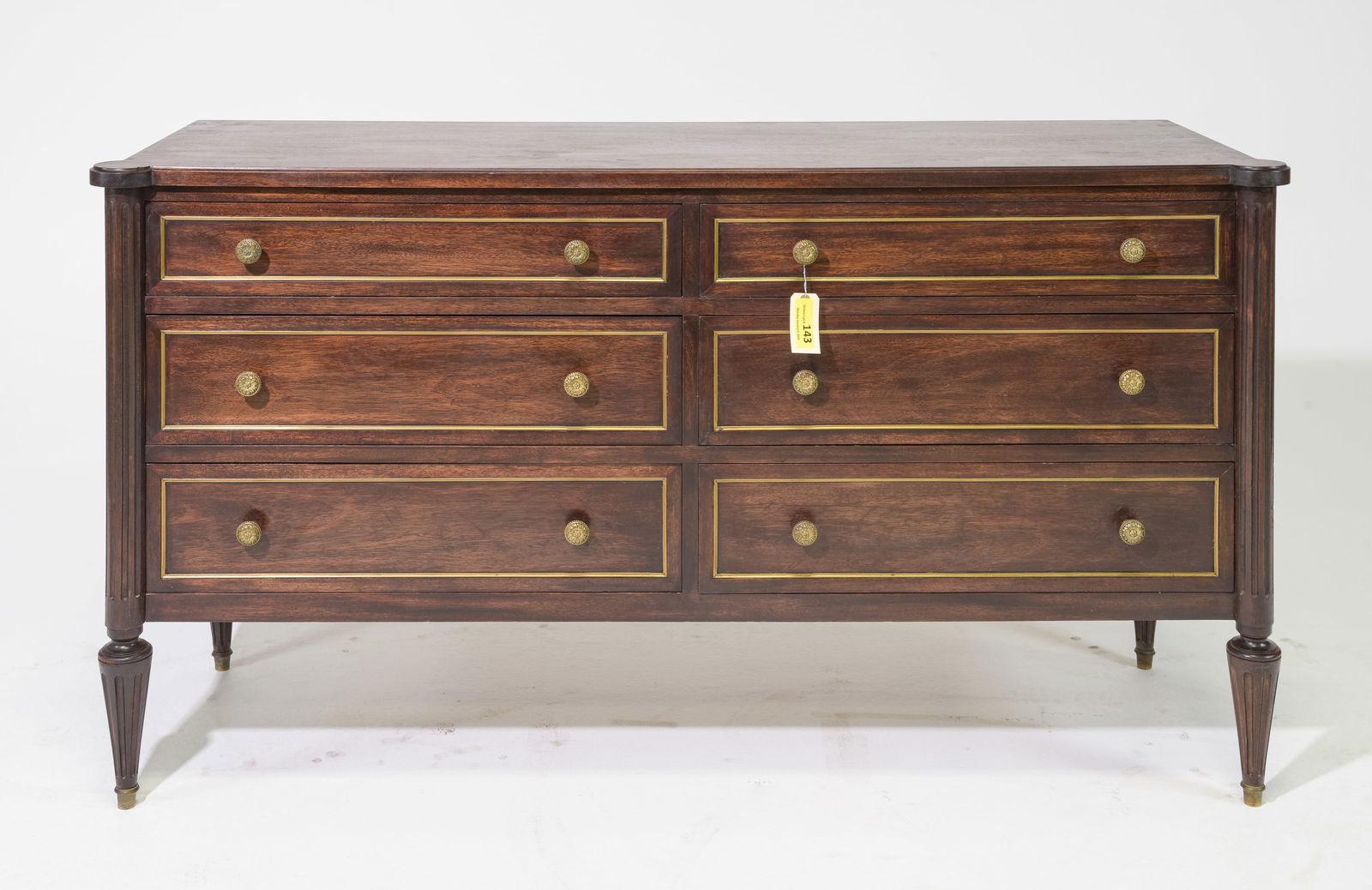 Louis XVI Style 6 Drawer Dresser / Chest (1 of 6)