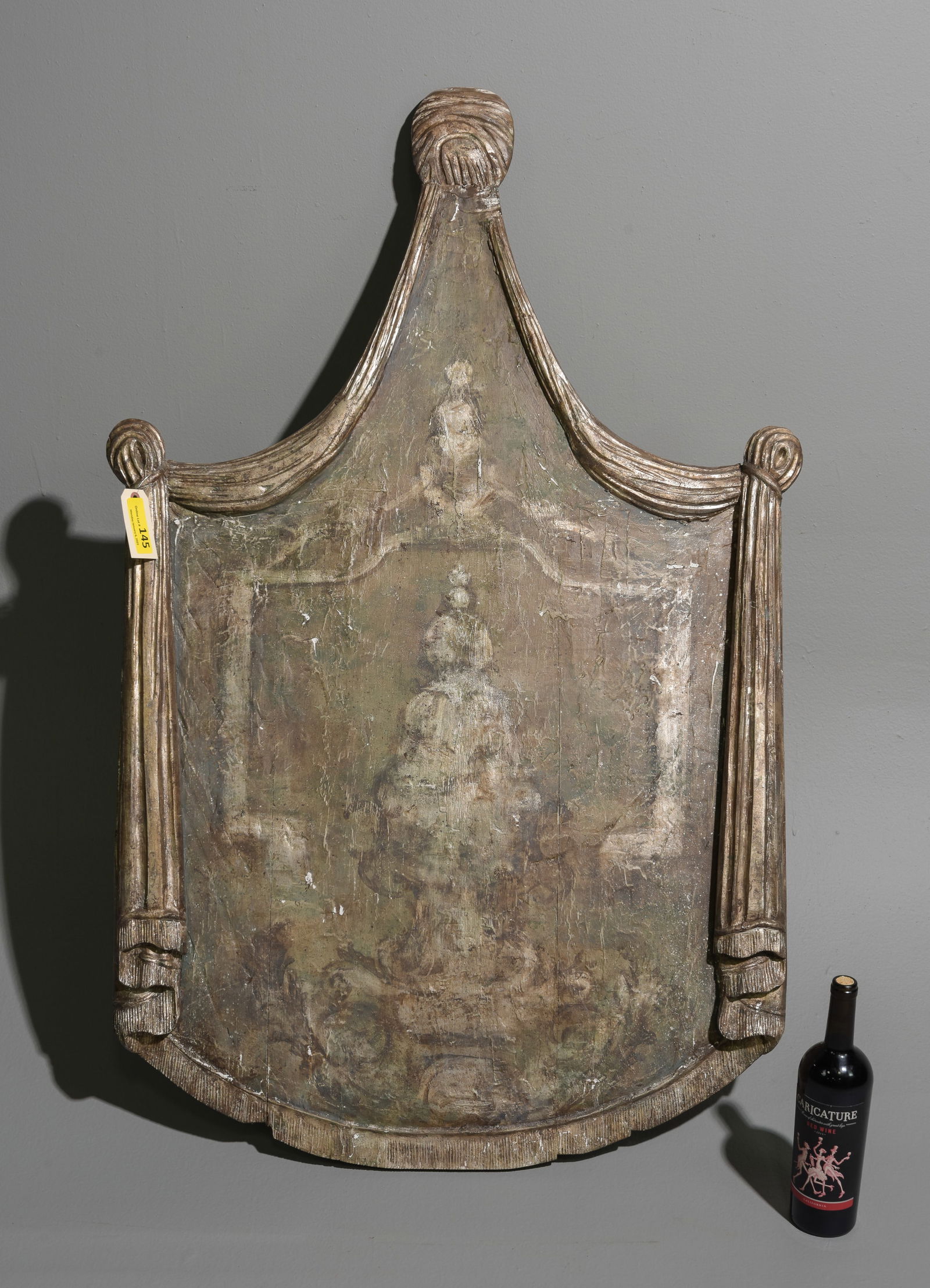 French Painted "Draped" Wall Decor (1 of 5)