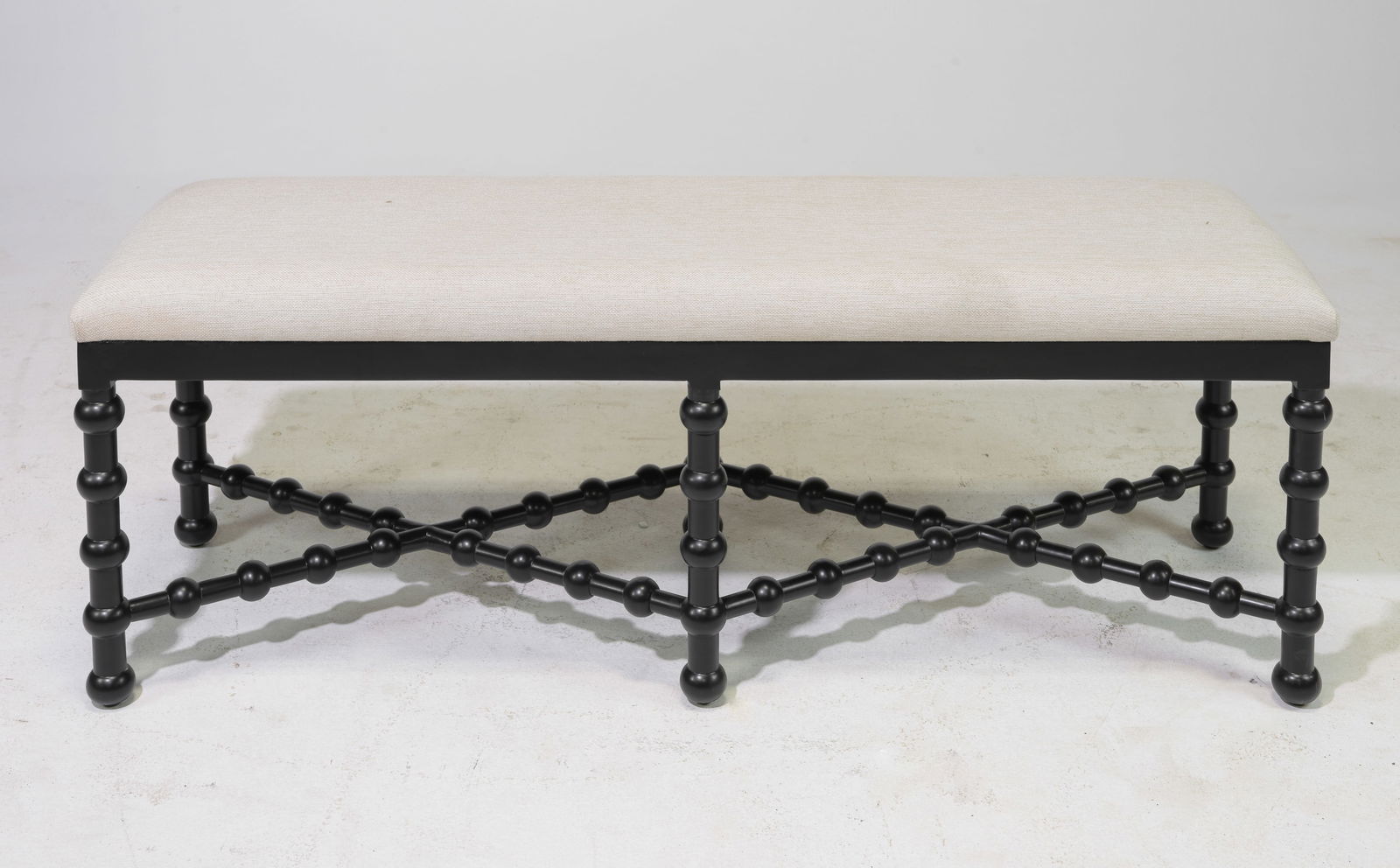 Bobbin Style Black Finished Window Bench #1 (1 of 3)