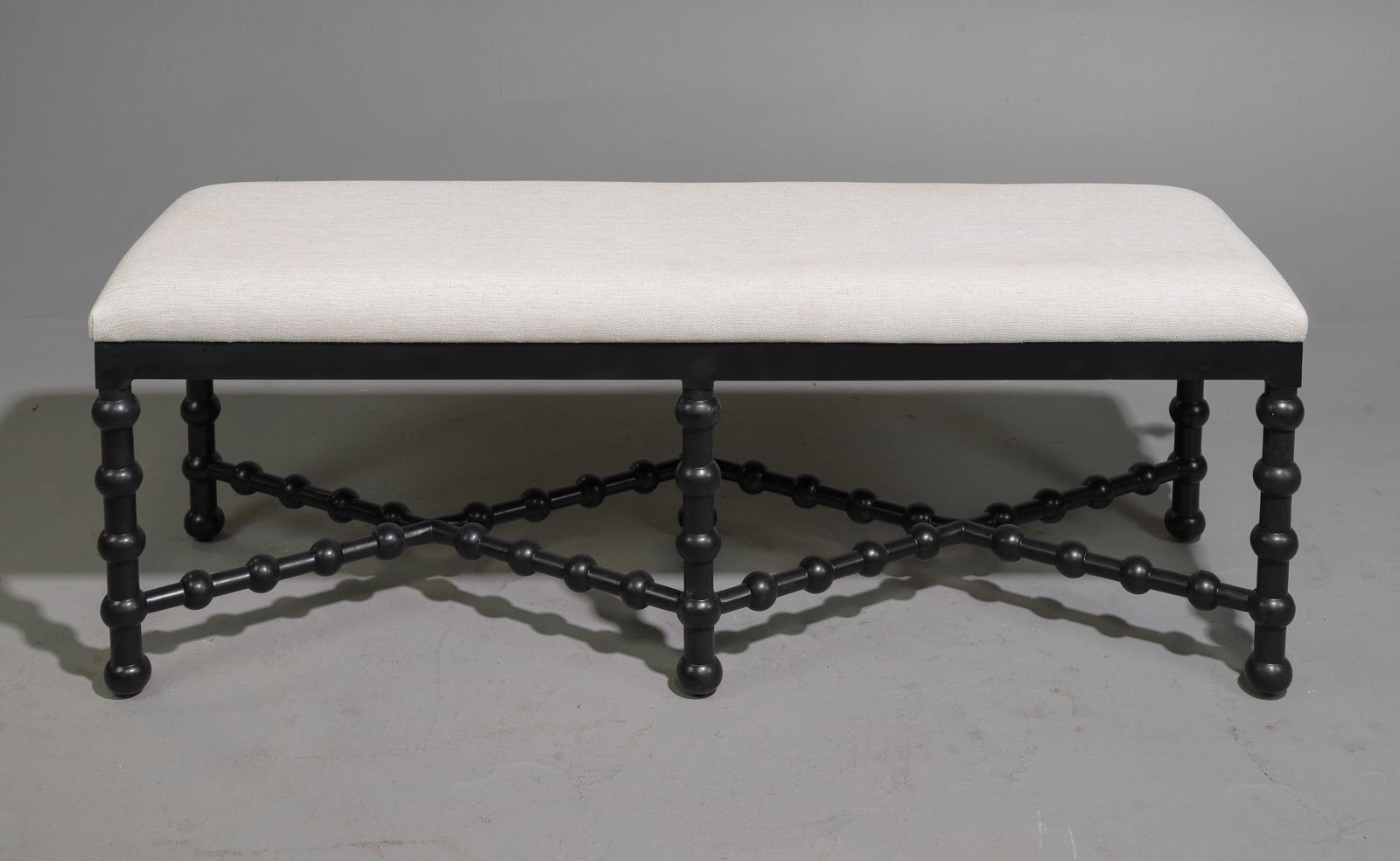 Bobbin Style Black Finished Window Bench #2 (1 of 3)